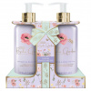 Baylis & Harding Royale Garden tekuté mydlo na ruky 300 ml + telové mlieko na ruky 300 ml - Baylis & Harding Sada pre starostlivosť o ruky Lavender/Rosehip Tea – 2 × 300 ml