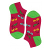 Crazy Cherries členkové bavlnené ponožky ECC2001 35-38 ružová