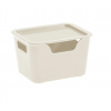 Tontarelli Úložný box BELLA L s vekom - 1,9 l krémová 8034529210