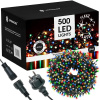 Springos LED svetelná reťaz - 41,5m, 500LED, IP44, multicolor + záblesky