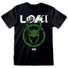 Marvel Loki: Distressed Logo – pánske tričko S