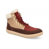 Be Lenka Olivia zimné barefoot topánky brown & burgundy