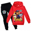 Teplaková súprava - Detské trate y3qwy43y veľkosti 150 červené (Mikina tracksuits s kapucňou hliadkovou labkou)