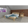 Postel z masivu borovice Šárka 120x200 cm - PŘÍRODNÍ + matrace Medical + rošt ZDARMA