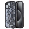 Karl Lagerfeld Liquid Glitter Monogram Gradient zadný kryt pre iPhone 15 Black