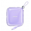 Joyroom Jelly Series JR-L005 Powerbank, 10000 mAh Jelly 22.5W, vstavaný kábel Lightning, fialová