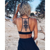 BeChick Černá podprsenka Tattoo Mesh Racerback BeChick ❤
