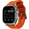 Remienok Nomad Rugged Strap Orange/Silver Apple Watch 42/44/45/Ultra 49mm (NM01287285)