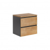 CMD Skrinka do kúpeľne MONAKO GREY OAK 820 A, Sivá diamantová/dub hamilton