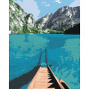 ZUTY Maľovanie podľa čísel - SCHODY DO JAZERA Rámovanie: vypnuté plátno na rám, Rozmer: 80x100 cm