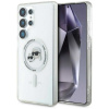 KARL LAGERFELD puzdro pre SAMSUNG S25 Ultra KLHMS25LHLSKCH (Magnetic IML Metal KC Heads) biele
