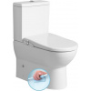 Sapho JALTA WC kombi, Rimless, s elektronickým bidetom CLEAN STAR,spodný/zadný odpad,Biele LB402-1