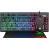 Marvo CM310 CZSK, RGB sada klávesnice s hernou myšou a podložkou, CZ/SK, herná, membránová typ drôtová (USB), čierna, podsvietená