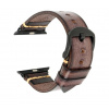 eses Kožený vintage remienok pre Apple Watch - Hnedý 38mm, 40mm, 41mm