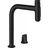Hansgrohe Metris Select M71 kuchynská batéria stojánková čierna 73818670