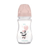 Canpol babies Antikoliková širokohrdlá lahev EXOTIC ANIMALS 240ml růžová