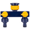 Rozbočovač Strend Pro Garden TS3017, spojka 2-way, záhradná, s ventilmi