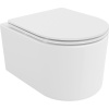 Mexen SOFIA Rimless závesná wc misa so sedátkom s pomalým zatváraním, 49 x 37 cm, biela, 30540300