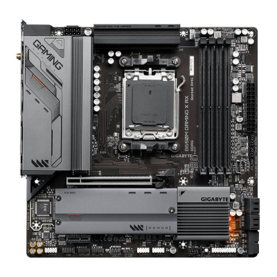 Gigabyte B650M GAMING X AX (rev. 1.x) Základná doska Socket #####AMD AM5 Tvarový faktor Micro-ATX Čipová sada základnej dosky AMD® B650; B650M GAMING X AX 1.1