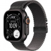 Inteligentné hodinky Apple Watch Ultra 3 GPS + Cellular 49mm čierny titán - čierny titánový milánsky ťah - L (MF1T4QC/A)