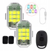 Bezdrôtová LED stroboskopická lampa Silná biela + Farba 2 ks Pilot