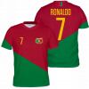Basketbalové tričko - T -shirt Ronaldo Portugalský zastúpenie Športový futbal T -shirt R158 (s) (RONALDO PORTUGAL Tričko Športové reprezentačné futbalové tričko r158 (S))