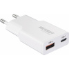 VOLTCRAFT UC-1C1A25W01 USB nabíječka 25 W 1x USB A , 1x USB-C® Rychlé nabíjení, Power Delivery 3.0 bílá GaN