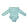 Little Dutch Plavky dlouhý rukáv Ocean Treasures Surf Blue vel. 86/92