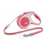 Vodítko Flexi New Comfort M 5m/20kg s lankom červené