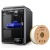 CREALITY 3D 3D tlačiareň Creality K1, rýchlosť tlače 600 mm/s + 1 kg bieleho vlákna Hyper PLA