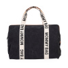Childhome Prebaľovacia taška Mommy Bag Canvas Black 55x30x40 čierna