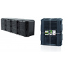 Kompostér MODULE COMPOGREEN 1600 l bez balenia - farba: čierna (Prosperplast IKLM1600C-S411)