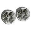 Svetlá denného svietenia Compass Svetlá denného svietenia 4 HIGH POWER LED 12V/24V (guľatá 70 mm)
