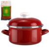 Green Home 90441 kastról smalt 4 L červený, pikantná zmes korenia 50 g Kotlíkový guláš