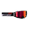 LEATT Motocross Brille Velocity 6.5 Iriz white/red 28% One Size