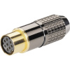 BKL Electronic 0204116 mini DIN konektor zásuvka, rovná Pólov: 6 čierna 1 ks; 0204116