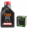 Olej Motul 7100 10W40 1L + Olejový filter Hiflo HF116 4T Ma2 Honda Crf 250 450