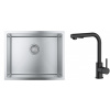 Súprava nerezový drez Grohe K700 31726SD0, kuchynská batéria Oltens Myvat 35205300