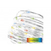 LED vianočný nano reťaz 1,9 m s časovačom, multicolor