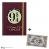 Cinereplicas Zápisník se záložkou Harry Potter Nástupiště 9 a 3/4 A5