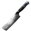IZMAEL Damaškový kuchynský nôž Small Cleaver/Čierna 15.5 cm