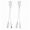GEMBIRD napájecí adaptér POE, UTP kabel, 0,15cm PP12-POE-0.15M-W Gembird