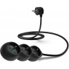CONNECT IT Predlžovací kábel IT 230 V, 3 zásuvky, 1,5 m, bez vypínača (čierny)