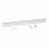 Store System, s.r.o. Základná úžitková nástenná lišta, dĺžka 87 cm, farba biela