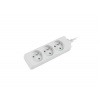 Prodlužovací kabel Lanberg PS0, 3 zásuvky, 3m, bílá