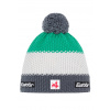 Pánska čiapka Eisbär-Star Pompon MÜ SA-anthr-white-mineral green