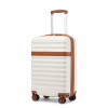 Kono 2484 Kufor spinner 55cm Krémový ABS/Polykarbonát