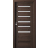 PORTA Doors SET Rámové dvere VERTE PREMIUM D.6 skloMat, 3Dfólia Dub Havana+zárubeň PD-VP-D6-DubHav