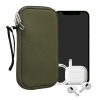 kwmobile Universal telefon Pouch Size XL - 6.7/6.8 - Neoprene smartphone Pouch with Zip - Water-Repellent Mobile Pouzdro na telefon - Sleeve in Olive zelená