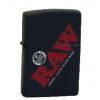 Zapalovač ZIPPO RAW BLACK LOGO